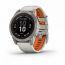 Умные часы Garmin FENIX 7 PRO Sapphire Solar титановый серый с серо-оранжевым ремешком