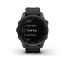 Умные часы Garmin FENIX 7S Sapphire Solar титановый угольно-серый DLC с силиконовым ремешком