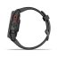 Умные часы Garmin FENIX 7S Solar серый с черным силиконовым ремешком