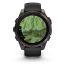 Умные часы Garmin Fenix 8, 47 мм, AMOLED, Sapphire Carbon Gray DLC Titanium with Black/Pebble Gray Silicone Band