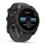 Умные часы Garmin Fenix 8, 47 мм, AMOLED, Sapphire Carbon Gray DLC Titanium with Black/Pebble Gray Silicone Band